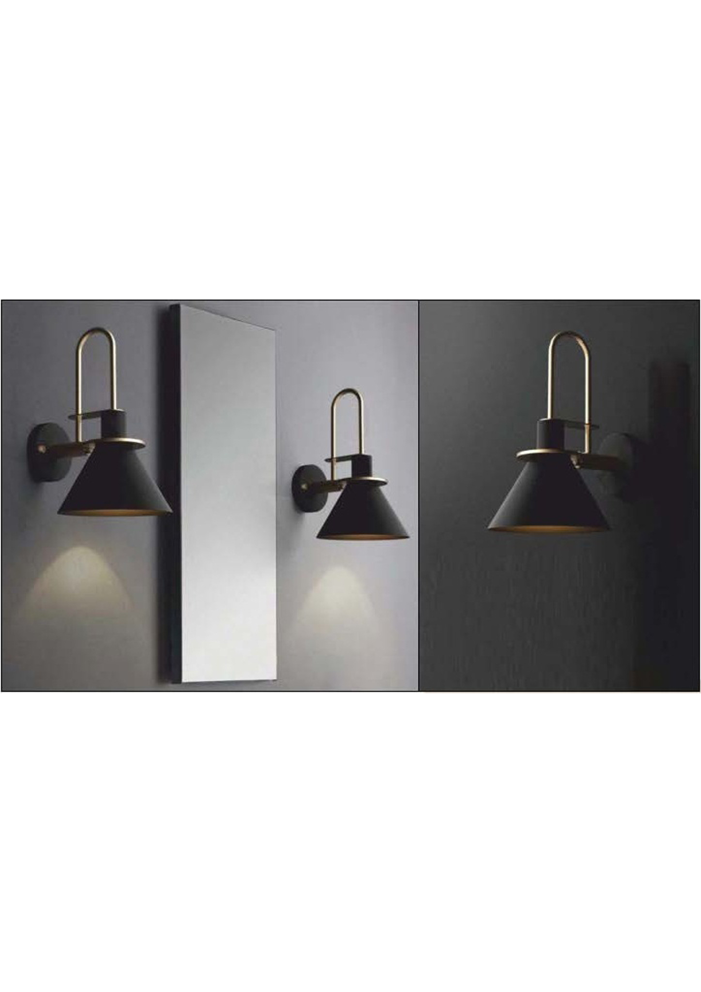 Beyond Lights - Black Wall Sconce- GL